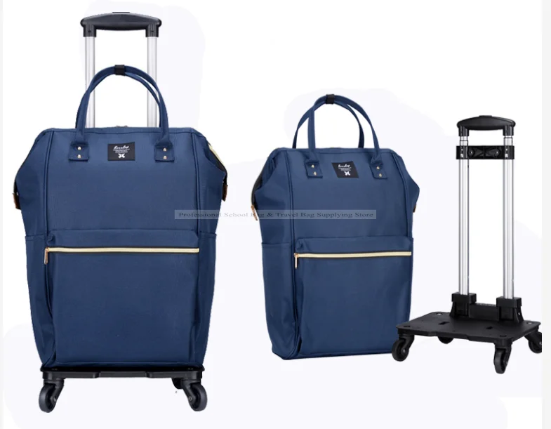 Women Carry On hand luggage Bag Trolley Luggage bag sets rolling