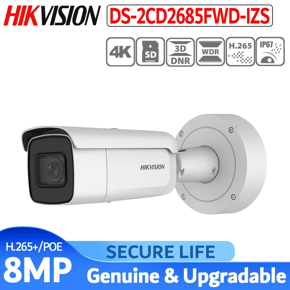  International English version DS-2CD2685FWD-IZS 8MP network bullet ip CCTV camera face detection WD