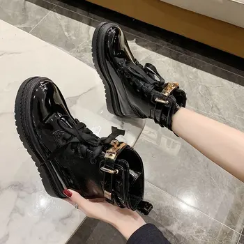 

2020 Women Snow Winter Boots Platform Gothic Shoes Fashion Black Plush Short Boots Women Silver Warm fur Ankle Boots