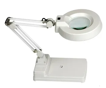 

Free Shipping 5X 10X Magnifying Crafts Glass Desk Lamp With 22W fluorescent bulb holder