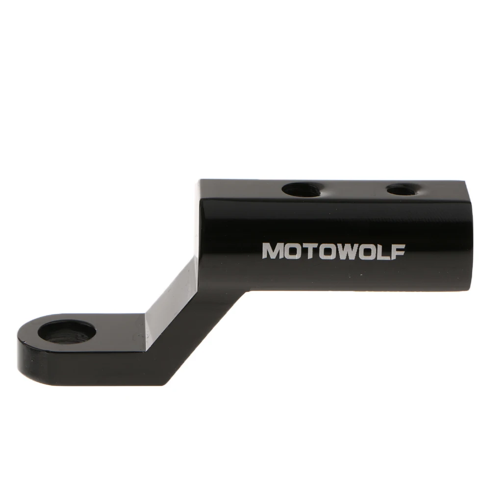 1Pc Motorcycle Rearview Mirror Riser Expansion Bracket Adapter Holder Mount