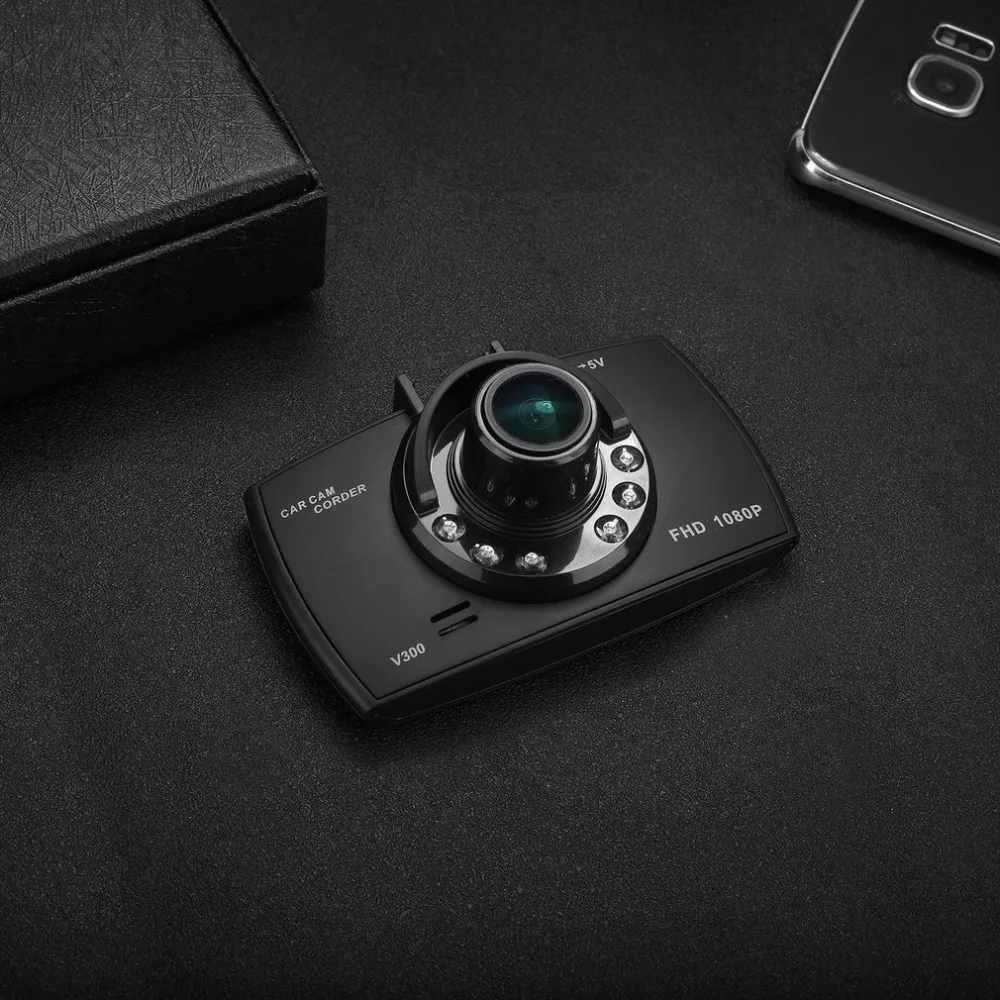 V300 Full HD 1280*1080P 2,4 дюймов TFT ЖК-дисплей Автомобильный видеорегистратор Камера 140 градусов широкоугольный рекордер g-сенсор Обнаружение движения