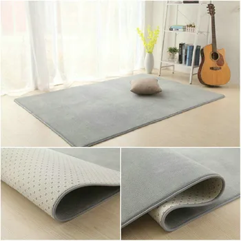 

Coral Plush Floor Mat For Living Room Colorful Rug Bedroom Carpet Rectangular Foot Mats Simple Rug Home Decor Carpet Super Soft