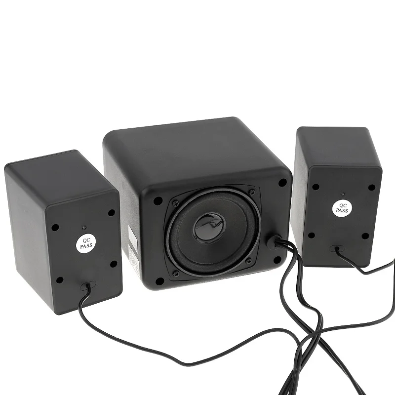 SADA D-205 Newest Full Range 3D Stereo Subwoofer 100% Bass PC Speaker Portable Music DJ USB Computer Speakers for Laptop TV