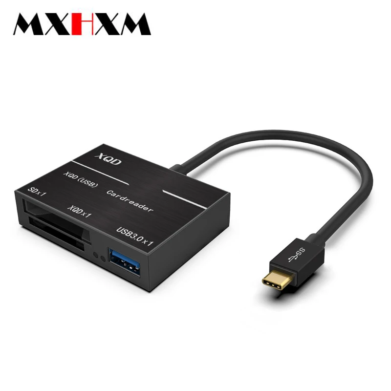 3в1 XQD2.0 кард-ридер type-c порт с USB+ SD(HC
