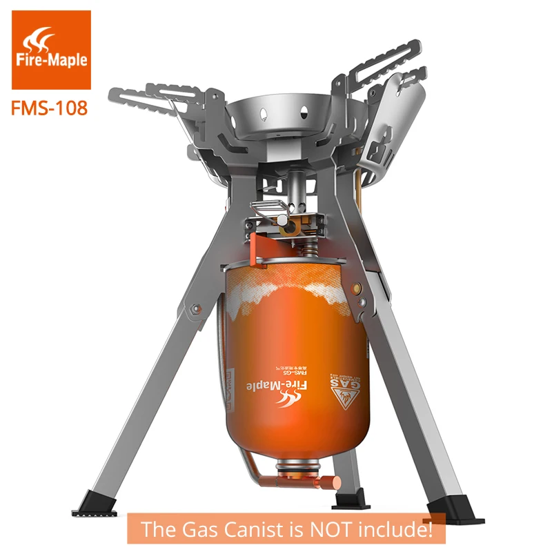 

Fire Maple Outdoor Camping Gas Stove Powerful Portable Gas Burners Outdoor Stainless Steel Cooking Stoves FMS-108