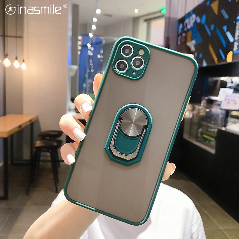 Excellent Ring Stand Phone Case For iPhone 11 Pro Max XR XS X 6 6S 7 8 Plus SE 2020 Cover Coque | Мобильные телефоны и