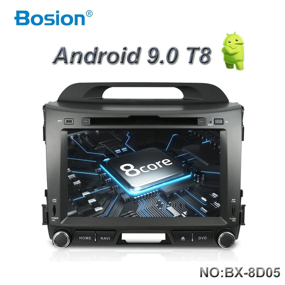 Автомобильный dvd-плеер Bosion 2G+ 32G Android 9,0, радио KIA sportage r 2011 2012 2013, автомагнитола, gps навигация, стерео