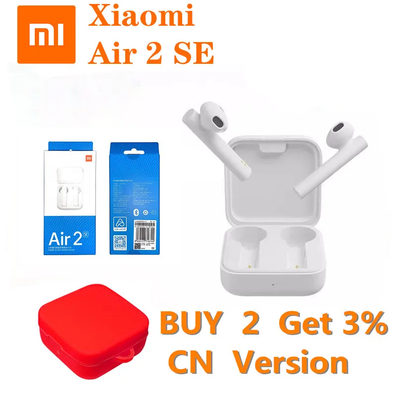 Original Xiaomi Air 2 SE 5.0 TWS Wireless Bluetooth Earphone CN Version Earbuds AirDots Pro 2SE 20h Touch Control | Электроника