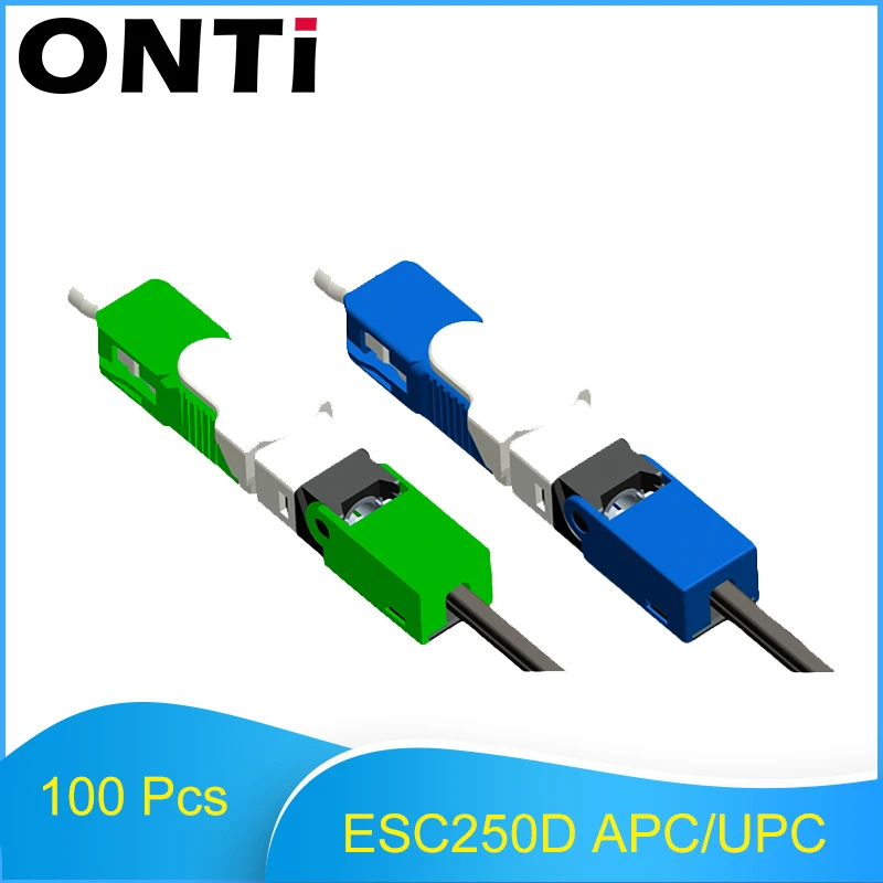 ONTi Wholesales 100PCS Lot FTTH ESC250D SC APC and SC UPC Single Mode Fiber Optic Quick 1