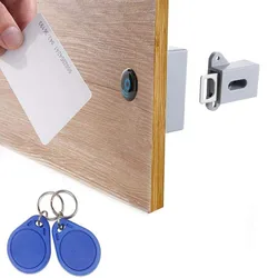 Armoire intelligente à portes simples et doubles, sans trous, armoire à tiroirs, verrouillage de sécurité à Induction 