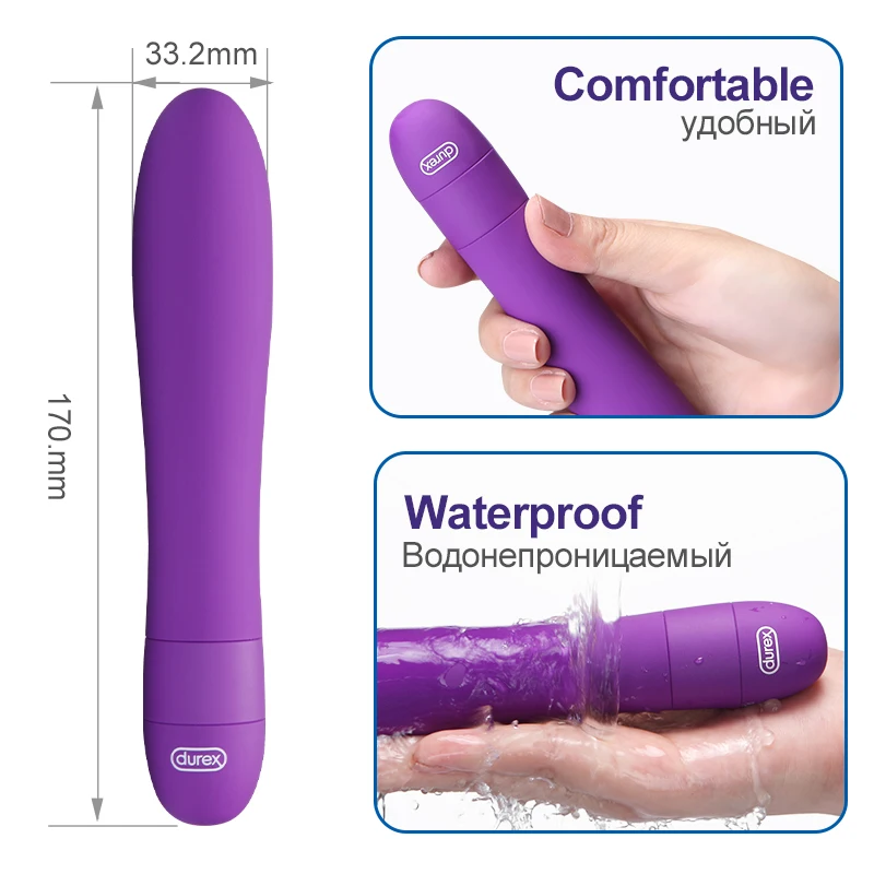 Durex Play Multi Speed Vibrator for Women G Spot Clitoris Sex Toys for Female Vagina Strong