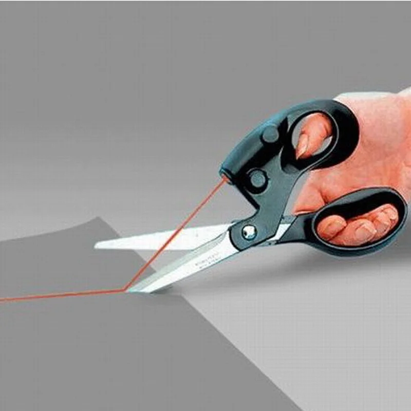 

KindsGoods Household Sewing Laser Scissors Cuts Straight Fast Accuracy Laser Guided Shears