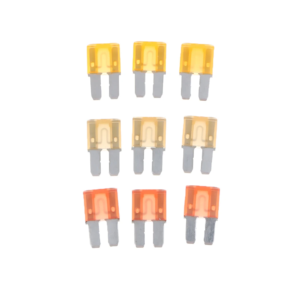 15 Pieces 15mm*12mm 5A / 7.5A / 10A / 15A / 20A Micro 2 Blade ATR Fuse for Car Van