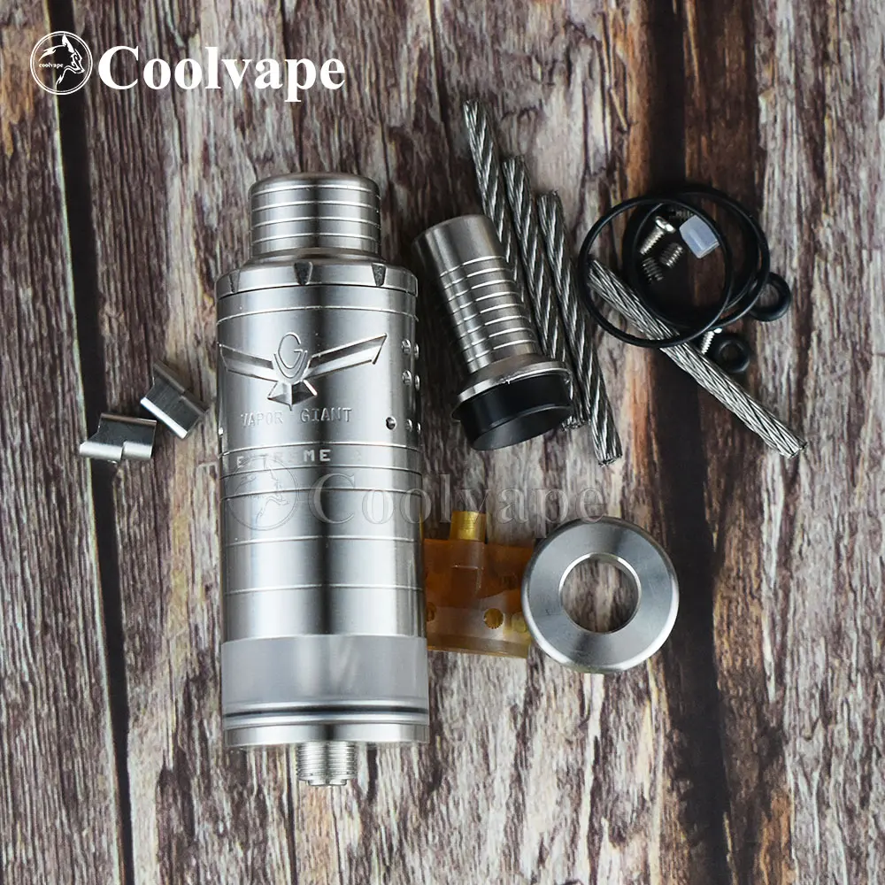 

Wolf Coolvape Vapor Giant Extreme 2 rdta 23mm Atomizer rta 6.5ml 316 SS top Filling Airflow adjustable vape rta vs kylin rta