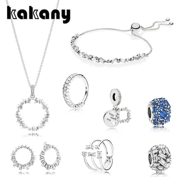 

Kakany Fashion Standard High Quality Unique Fragment Shiny Ice Sculpture Glacier Bead Embroidered Ring Earring Necklace Bracelet
