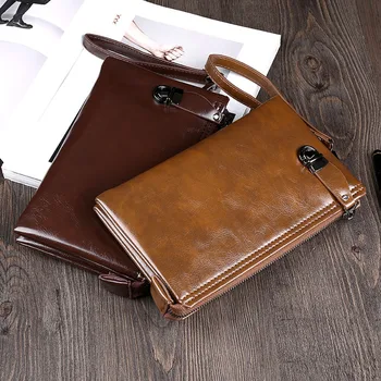 

2020 New Style Men's Bag MEN'S Handbag Clutch Long Wallet Men Anti-Theft Bag