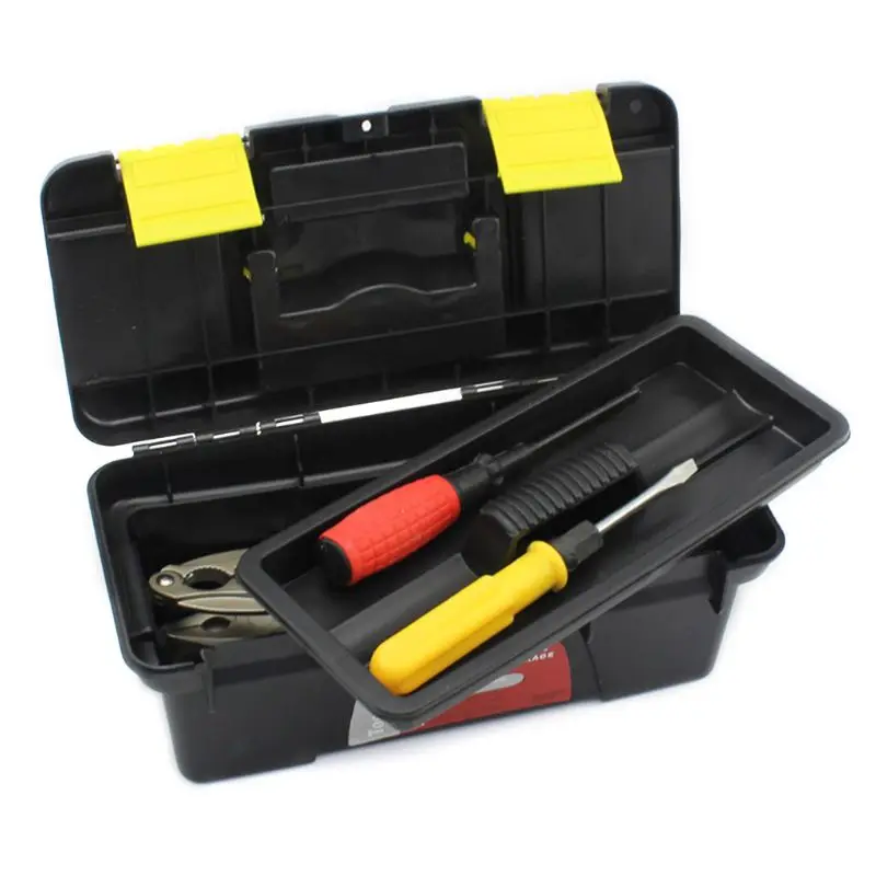 Large Size Portable Plastic Hardware Toolbox Household Multifunction Maintenance Toolbox Car Storage Box Anti-fall Box Tool Case
