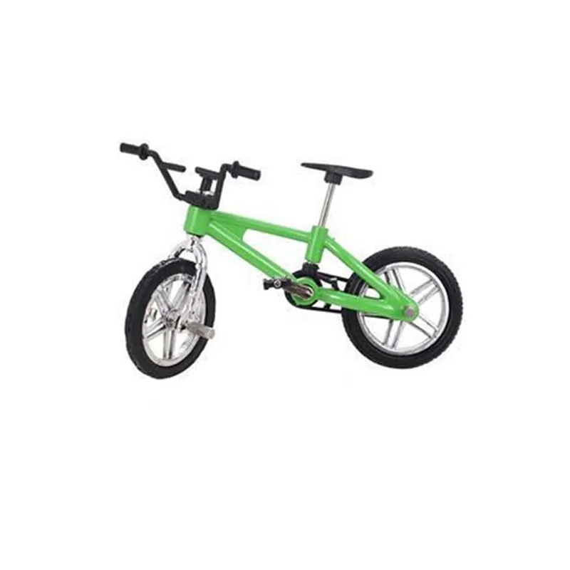 Мини Пальчиковый велосипед Флик Finger Bikes игрушки велосипед модельные гаджеты Новинка кляп игрушки для детей Рождественский подарок - Цвет: green