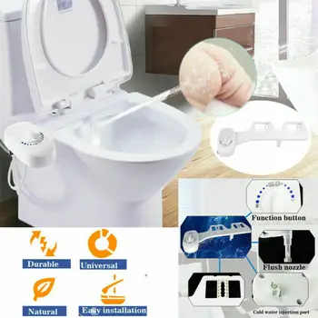 

NEW Bidet Fresh Water Spray Mechanical Bidet Toilet Seat Attachment Non-Electric