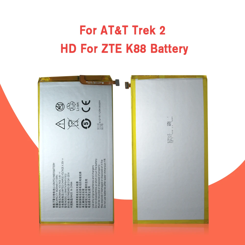 3 8 V 4620mAh Li3846T43P6hF07632 для AT&T Trek 2 HD ZTE K88 аккумулятор + отслеживание Инструменты|battery for