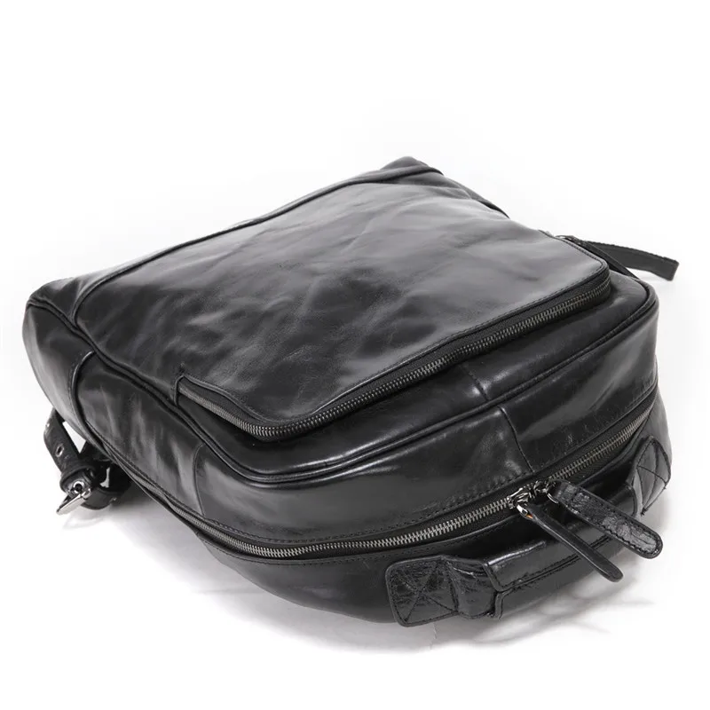 PNDME mode vintage echtem leder männer rucksack business luxury real rind laptop rucksack reise große kapazität bookbag – Detail 37
