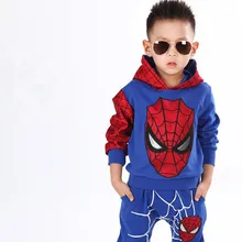 Комплекты одежды с человеком-пауком для маленьких мальчиков; спортивная одежда; костюм для мальчиков; Весенний костюм с человеком-пауком для костюмированной вечеринки; одежда для малышей; одежда для детей