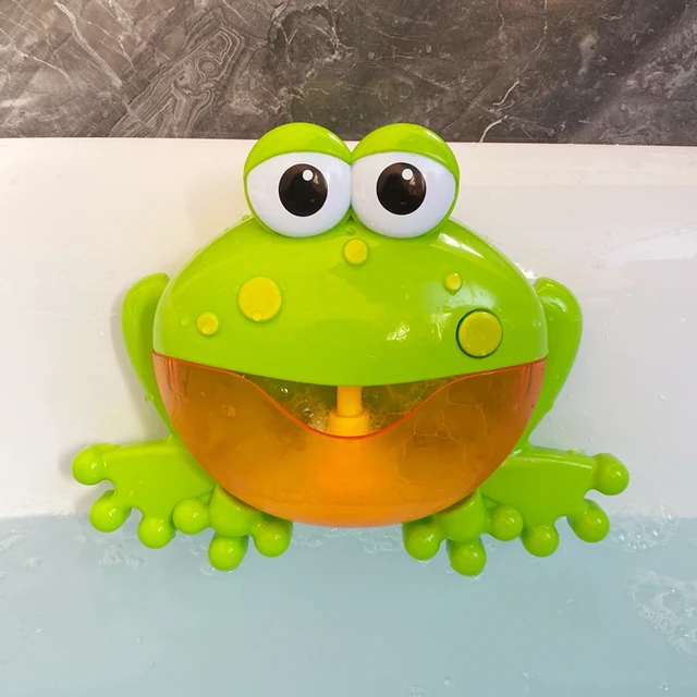 Frog Bubble Music Baby Bath Toys Kids Pool Swimming Bathtub Soap Machine Automatic Bubble Funny Crab BathToy for Children Gifts 3