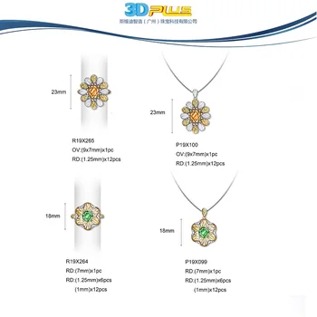 

Jewelry design and 2D hand drawing with colorful stones services