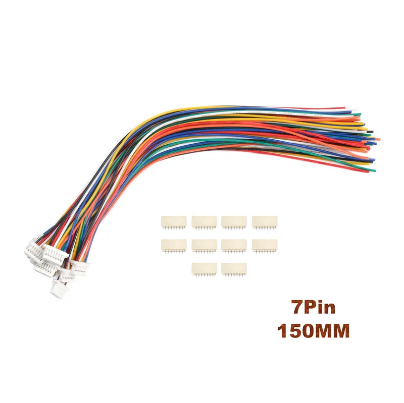10 шт./набор, SH-1.0mm 28AWG соединители проводов 2,54 мм 2/3/4/5/6/7/8/9/10Pin мужской и женский разъем PCB с 15 см линии