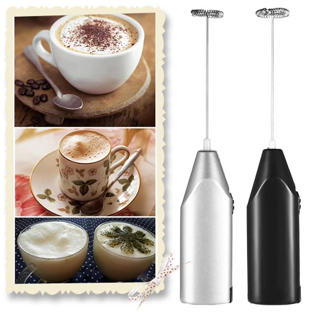 

Kitchen Tools Coffee Electric Milk Frother Foamer Drink Whisk Mixer Eggs Beater Mini Handle Stirrer blender Mixture accessories