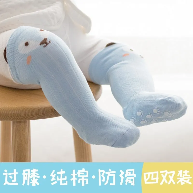 

Relent Socks Spring And Autumn Pure Cotton Infant Not Feel Tight with Feet 8 Months Winter Children Wide Mouth 4 Pairs of Dress