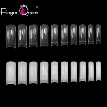 

Nail Tips 500pcs Natural and Clear French False Nails Acrylic Gel Diy Salon Suppliers Extra-Long For Professional Fake Art Nails