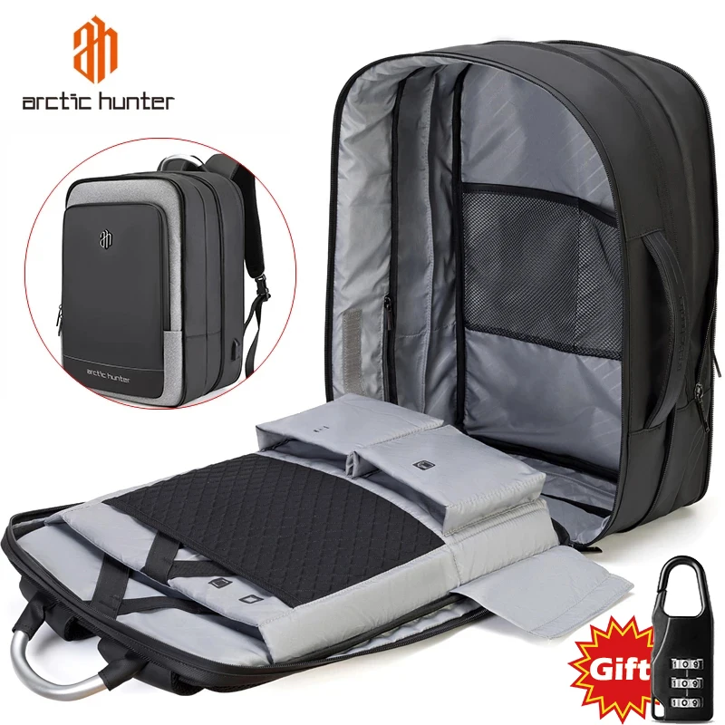ARCTIC HUNTER Brand Male Large Capacity Backpack Multifunction USB
