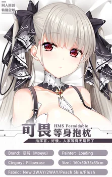 

Anime Azur Lane HMS Formidable Hugging Body Pillow Case Cover 2WAY Fabric Otaku Pillowcase 35*55/160*50cm