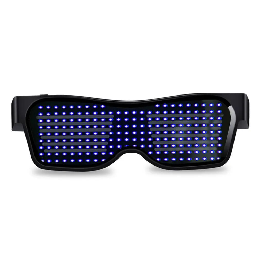 Blue light Беспроводное подключение освещающие очки Led жалюзи очки вечерние ночной клуб бар специальные атмосферные солнечные очки - Цвет: Blue light