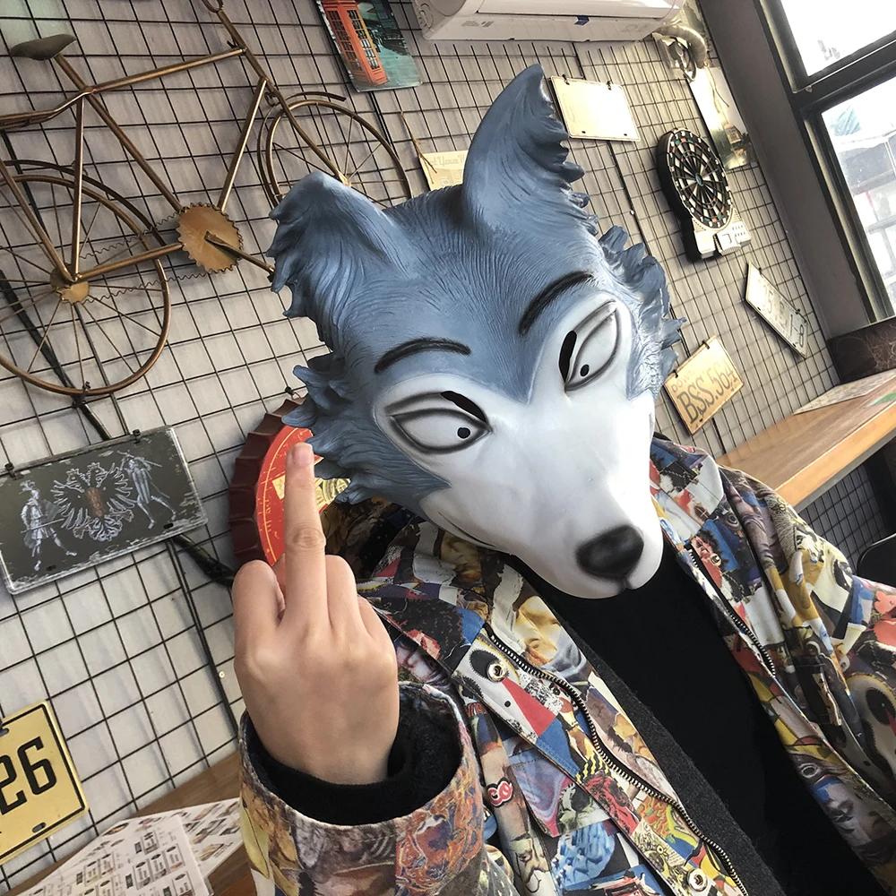 Японский аниме BEASTARS Косплей легоши Волк Маска Косплей животные маски волка Маскарад Рождественский костюм реквизит подарки