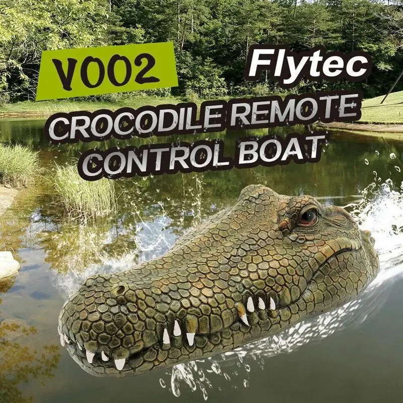 

RC Fake Crocodile Head Remote Control 2.4GHz Racing Boat Joke Prank Maker Fun Novelty Simulation Spoof Toys for Adults