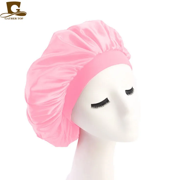 Chapeau De Nuit En Satin Pour Femmes, Mode Donna, Bonnet Large, Turban,  Soins Des Cheveux, Bonnet De Nuit