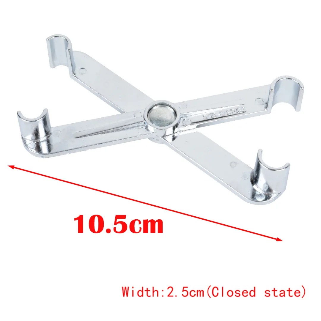 1pc Car Fuel Line 3/8'' 5/16'' Scissor Type Quick Disconnect Tool Silver Zinc Alloy For GM For Ford For Mazda