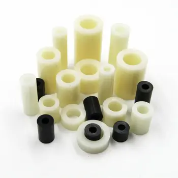 

25pcs M3-M8 black or white ABS round gasket holder nylon threadless gasket round hollow gasket
