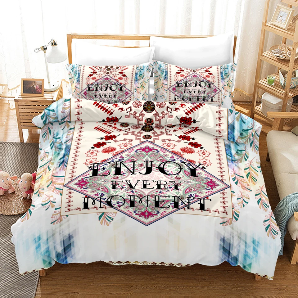 Bohemian Estilo Dreamcatcher Bedding Set, Pena De