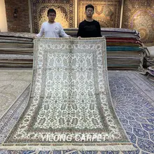 5'x8' 400 линий роскошный высококачественный Восточный персидский ковер классический ковер из чистого шелка(YXR362B