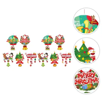 

10PCS Christmas Party Pendant Household Xmas Hanging Decor Party Decor(5 Styles)