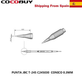 

Original JBC C245030 0.3MM C245036 0.5MM C245731 0,6 X 0,3 MM C245773 0.8MM C245903 0.1MM For T245 Soldering Station Welding