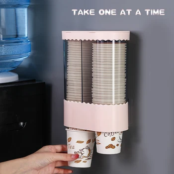 

Cup Dispenser Pull Type Paper Water Disposable Automatic Remover Cup Holder for Home Office Hospital EIG88