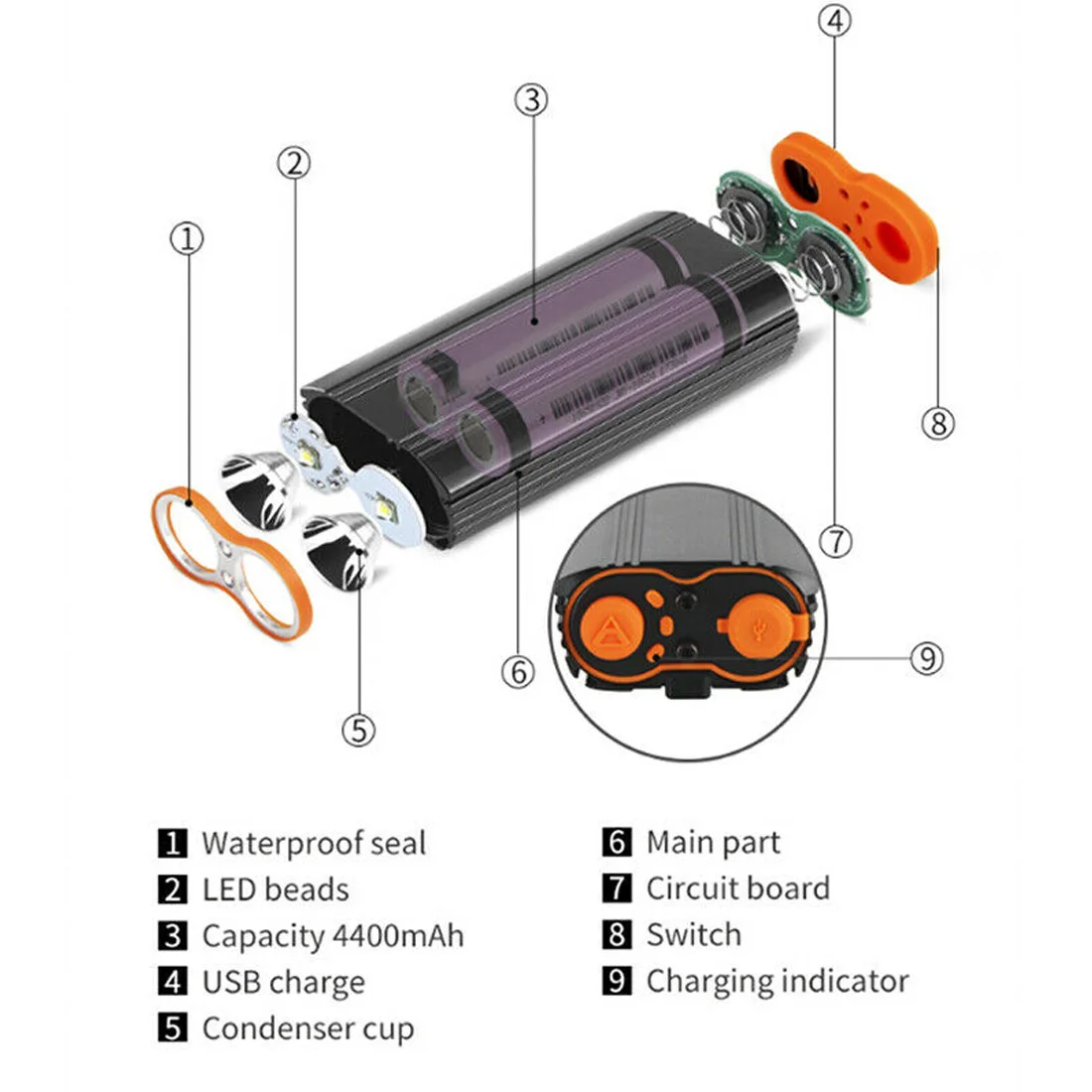 Sale Bike Light Front Headlight Battery Leds Bicycle Light Cycling Lamp Lantern Waterproof Flashlight For Bicycle 18