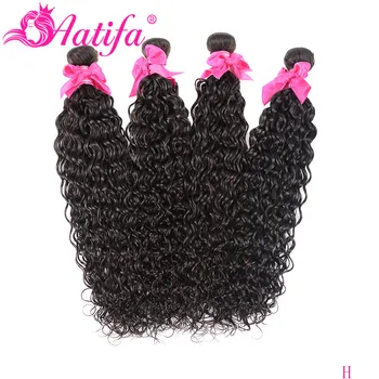 

Peruvian Water Wave Bundles 100% Human Hair Natural Color Hair Bundles 8-28 Inch Hair Weave Aatifa Hair Water Wave Hair Bundles