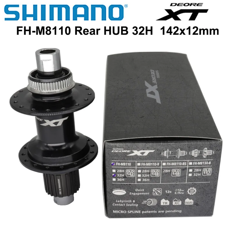 SHIMANO DEORE XT M8110 12 Speed Hub 32H Center Lock 148x12mm