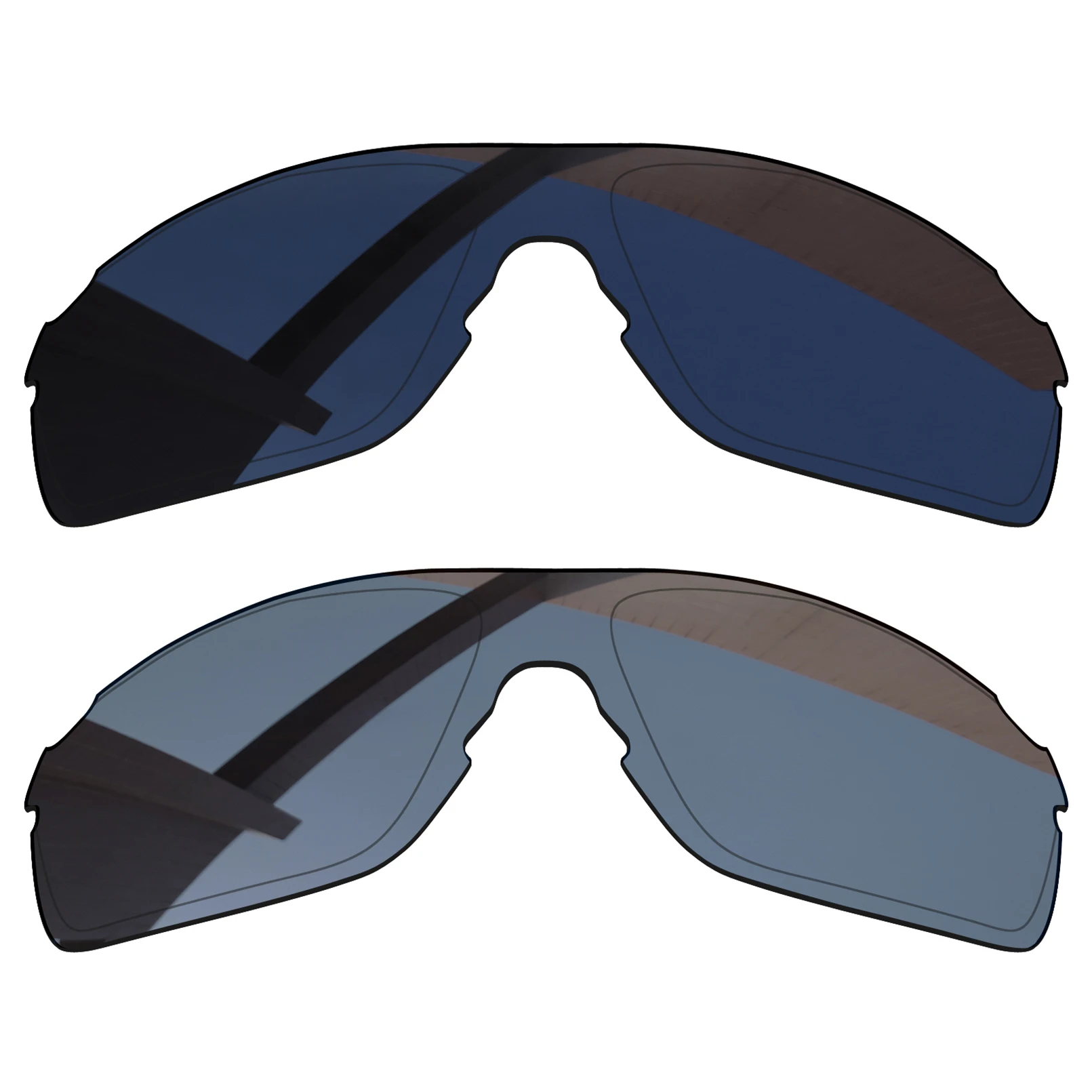 Alphax 2 Pairs Pitch Lenti Di Ricambio Polarizzate Nere E Grigie Grigie Per Telaio Oakley Evzero Pitch Oo9383
